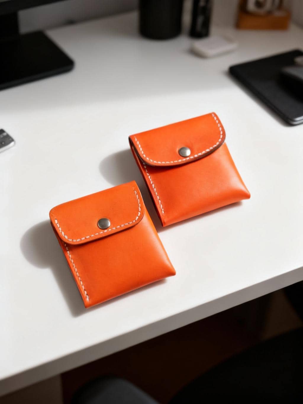 Portefeuille Astro en Cuir – Compact, Élégant et Fait Main
