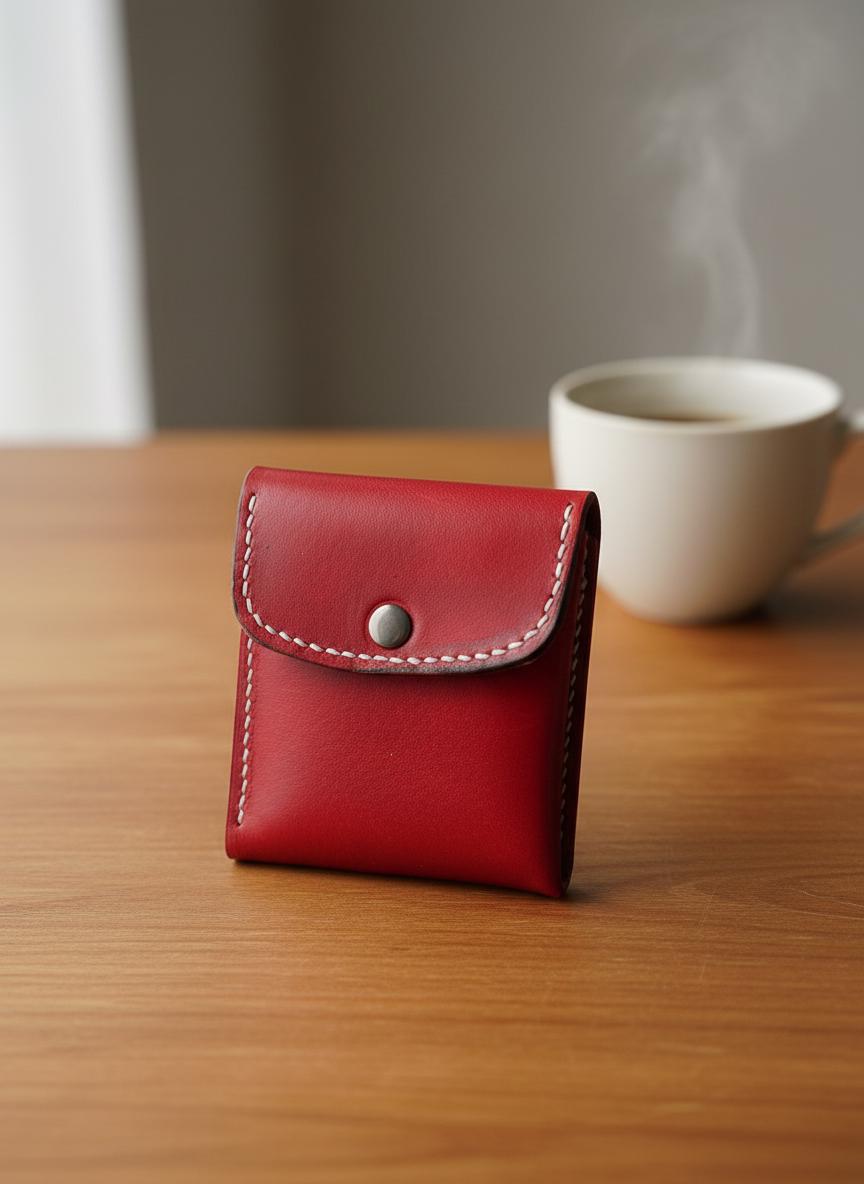 Portefeuille Astro en Cuir – Compact, Élégant et Fait Main