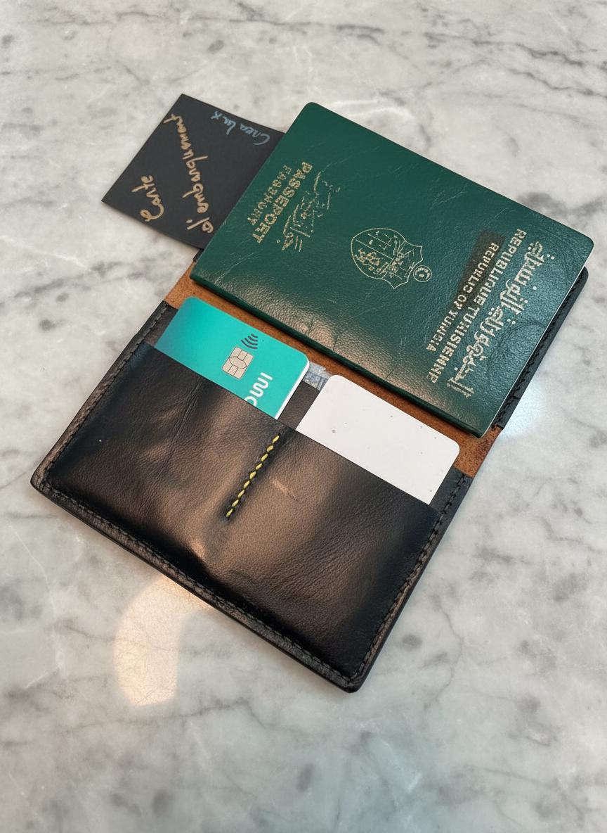 Nomade Authentique – Porte-Passeport en Cuir Vintage