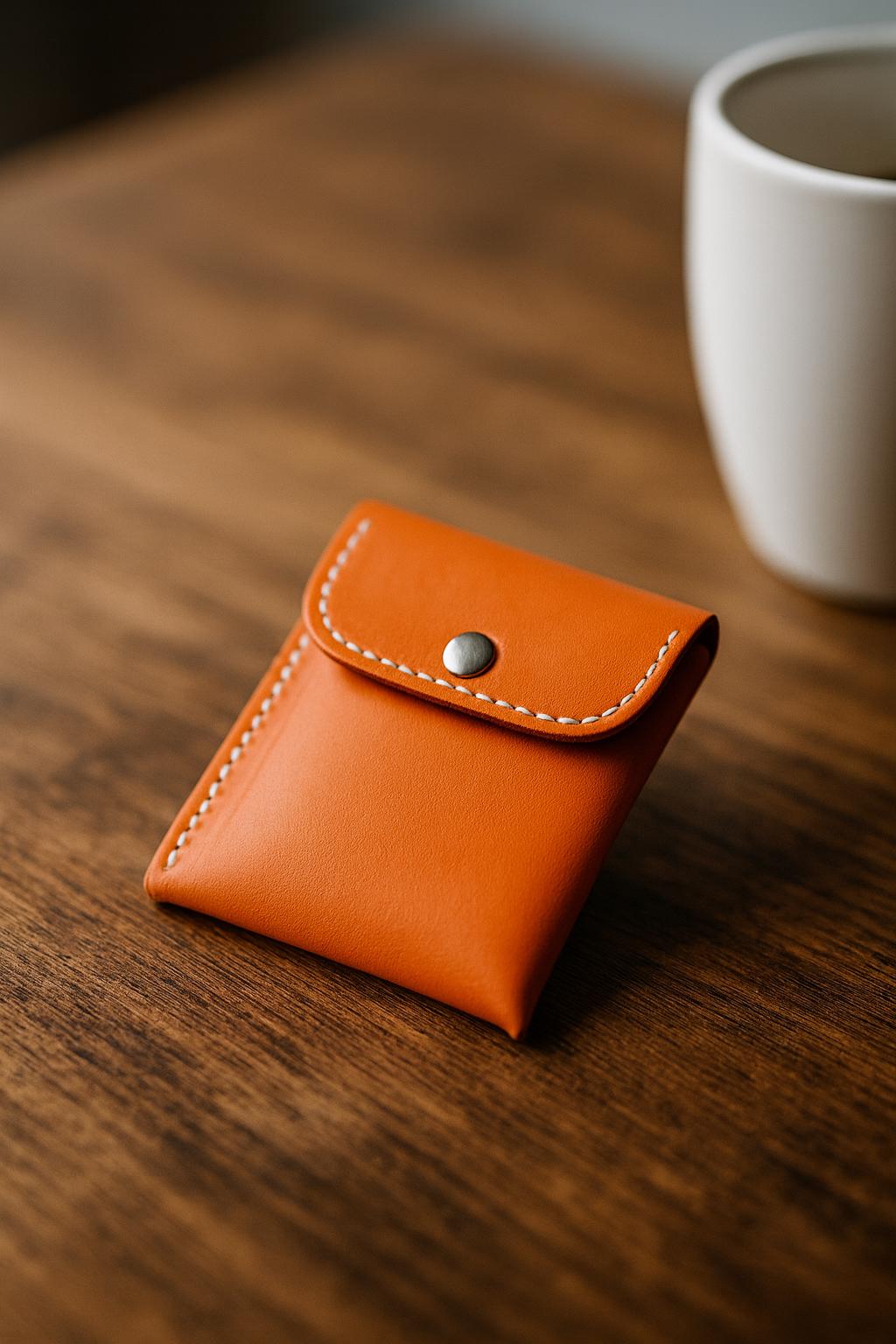 Portefeuille Astro en Cuir – Compact, Élégant et Fait Main