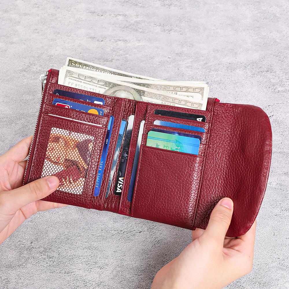 Burgundy Crocodile Wallet for Women, Patent Leather Long Wallet, Zip Clutch Purse, Multi Card Holder, Elegant Red Wallet, Gift for Her