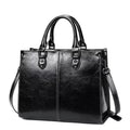 Vintage Brown Leather Tote Bag for Women, Large Shoulder Handbag, Elegant Crossbody Purse, Office Work Bag, Everyday Chic Satchel