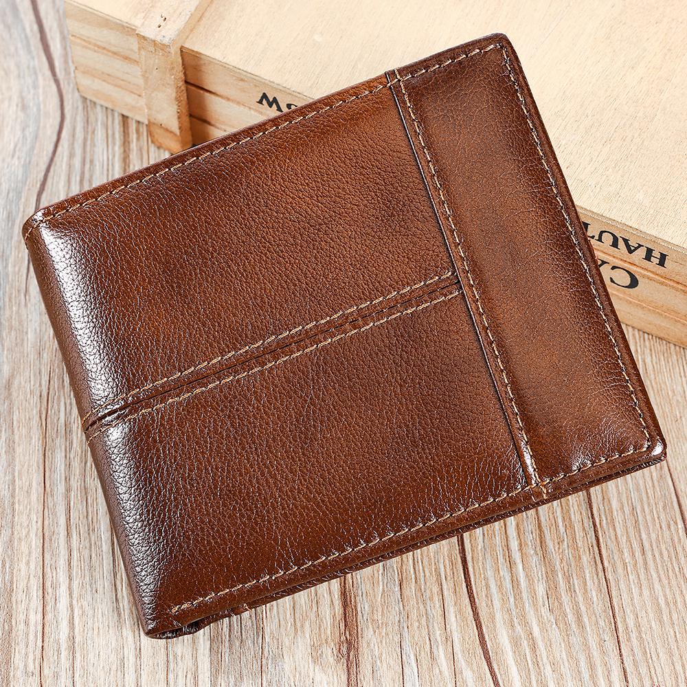cartera de cuero con un estilo elegante y claro.